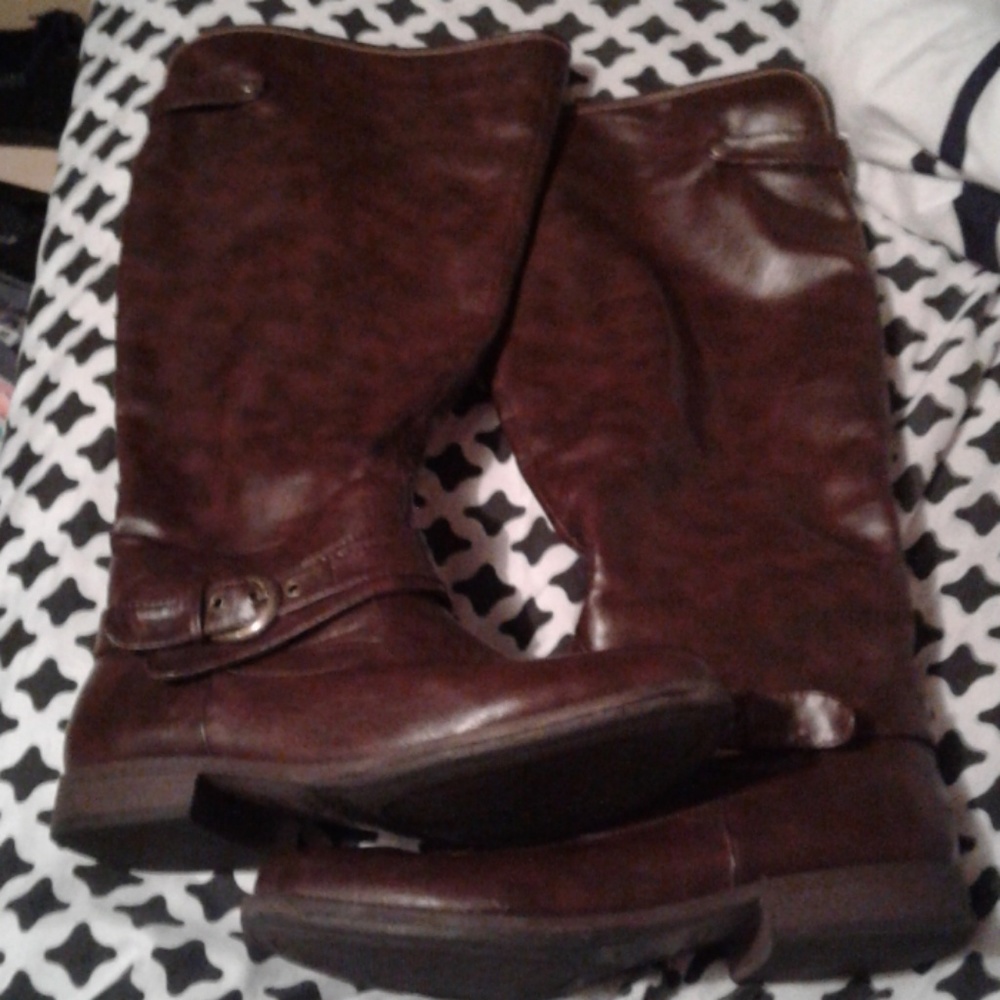 Knee highs brown just fab boots